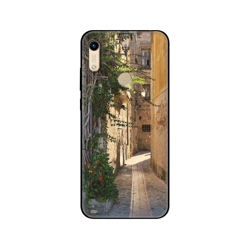 Für Honor 8A Hülle Für huawei Honor 8A prime Hülle Silikon TPU Rückseite Handyhülle schwarze TPU Hüllepink Anime Weltraum Auto