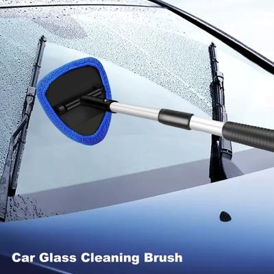 Car Window Cleaner Windshield Cleaning Tool with Long Handle No-Scratch Versatile Auto Glass
