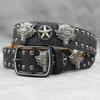 7-color 3D Wolf Head Rivet Belt Punk Men's Belt Women's Snake Pattern Versatile Decorative Belt