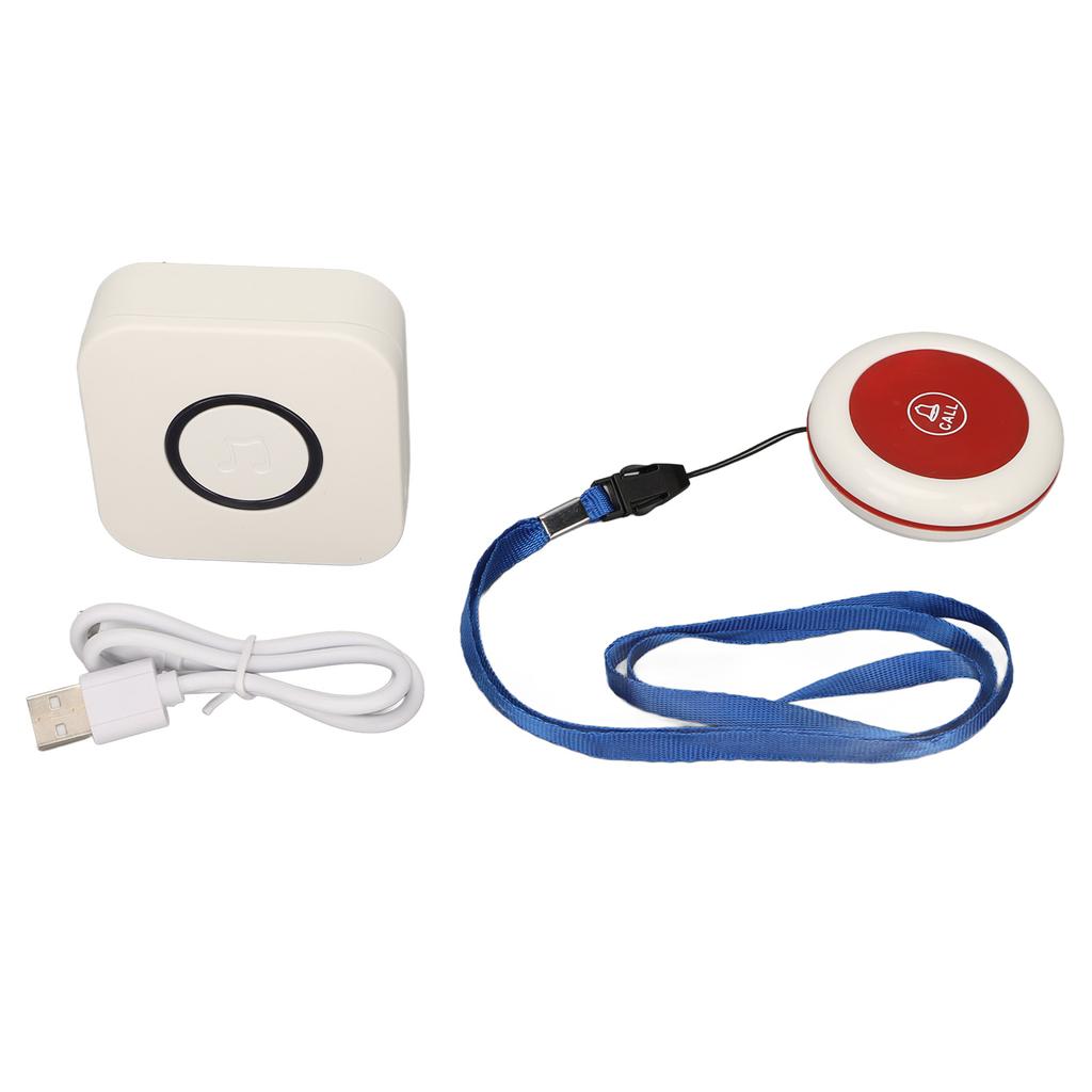 Caregiver Pager Wireless Nurse Call System Alert Button Long Distant for Home Hospital