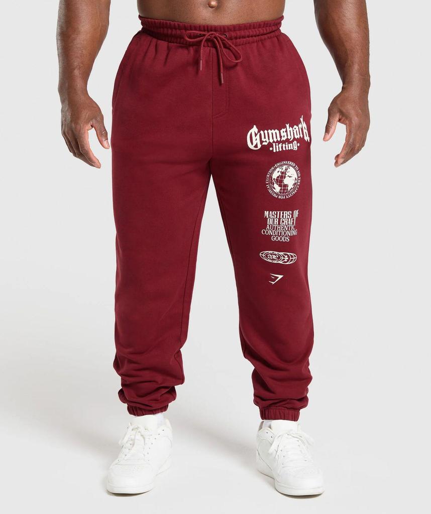 Men's American Style Shark Fitness Joggers - Outdoor Sports, Casual, Cotton, Loose Fit, Plus Size