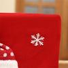 Santa Chair Cover Washable Sturdy Fabric Protects Furniture Easy To Maintain for Christmas Decoration