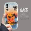 Cute Cartoon Pattern Cream Texture Casing Wavy Edge Soft Silicone Cover Phone Case for Samsung