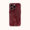 Wine Red Butterfly Shadow Phone Case for IPhone 16 15 14 13 12 11 X XS XR XSMAX 7 8 Pro Max Plus Double-layer Back Cover