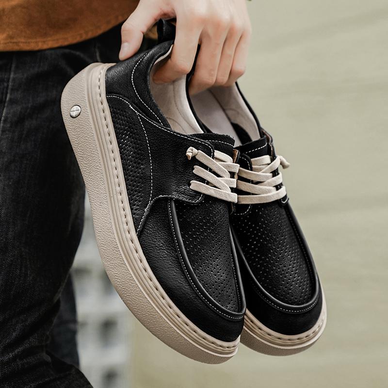 Fashion Suede Men Casual Shoes Comfortable Soft Mens Loafers Lightweight Slip On Walking Sneakers Breathable Flats Driving Shoes