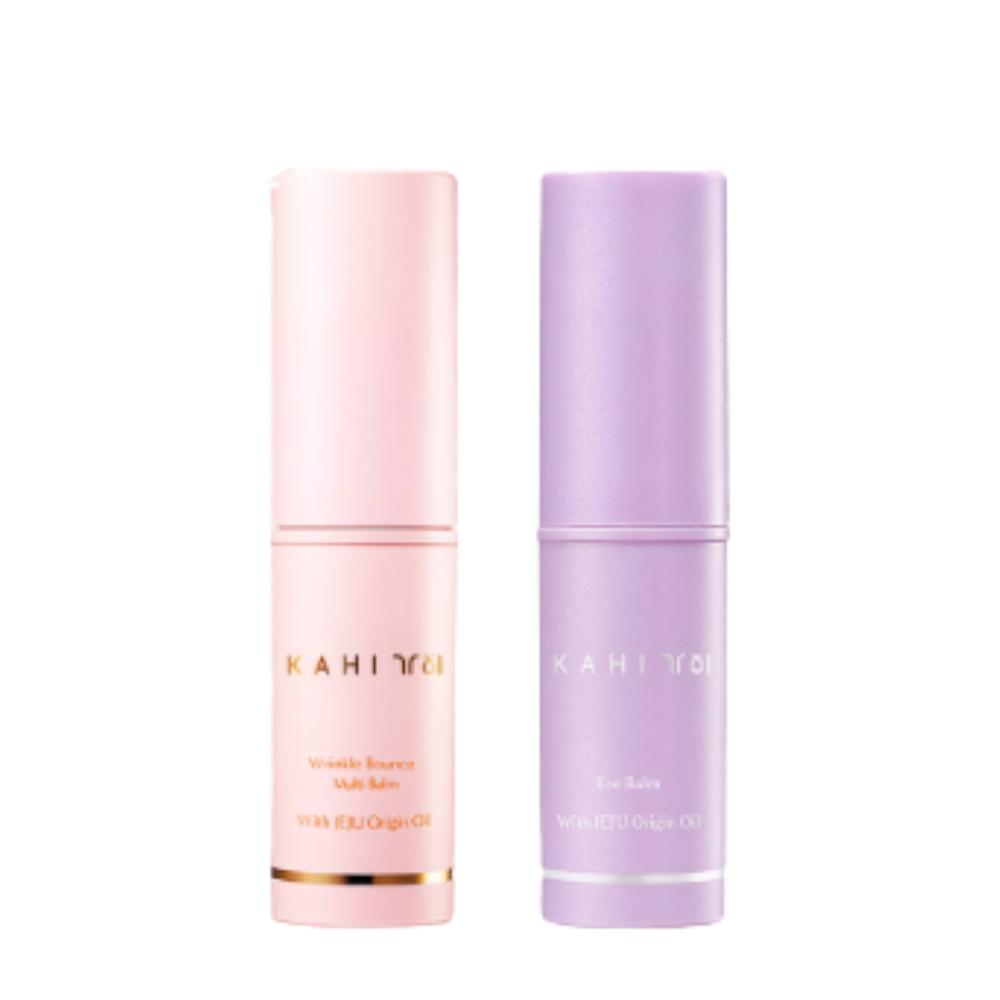KAHI / Multi Balm 9g + Eye Balm 9g Set / Full Face & Eye Wrinkle Care Duo / Made in Korea