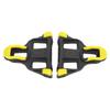TB-011 Uniwersalne bloki do roweru szosowego 6 stopni luzu samozamykające pedały rowerowe zestaw bloków czarno-żółty