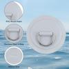 PATIKIL D-Ring Patches 6 Pieces Stainless Steel D-Ring PVC Patch