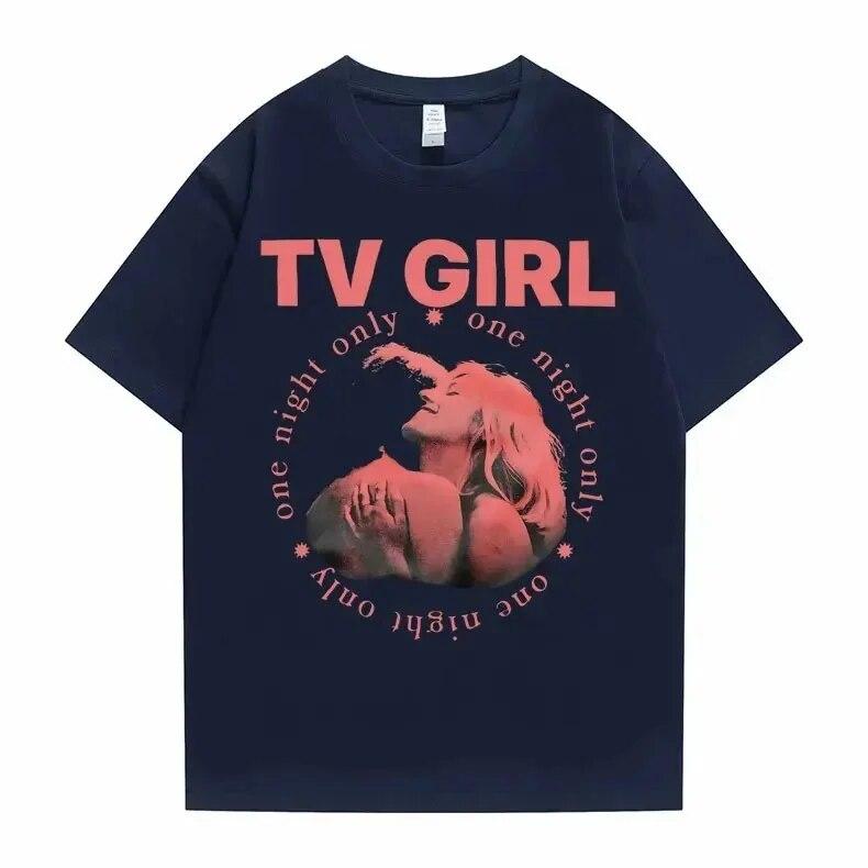 Cults TV Girl One Night Only Graphic Print Tshirt Vintage Tee Trend Unisex Women Oversized T Shirt Cotton Tops 2024 T-shirt Clothes