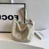 Portable Tote Bag Simple Design Nylon Bags Simple Solid Color Bags  For Women