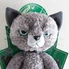 Naito Design Institute Scratch Plush Toy (L) Cat Height 38cm Gray