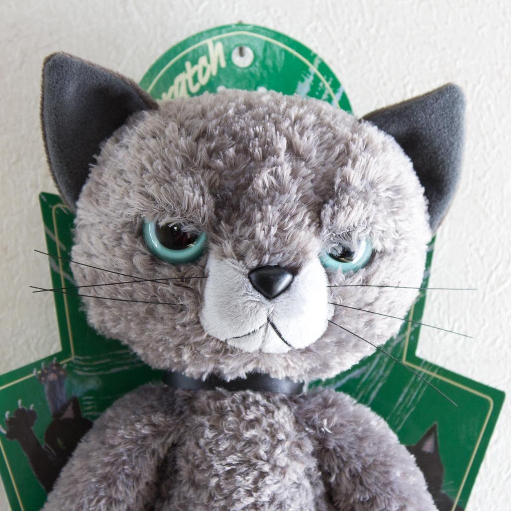 Naito Design Institute Scratch Plush Toy (L) Cat Height 38cm Gray