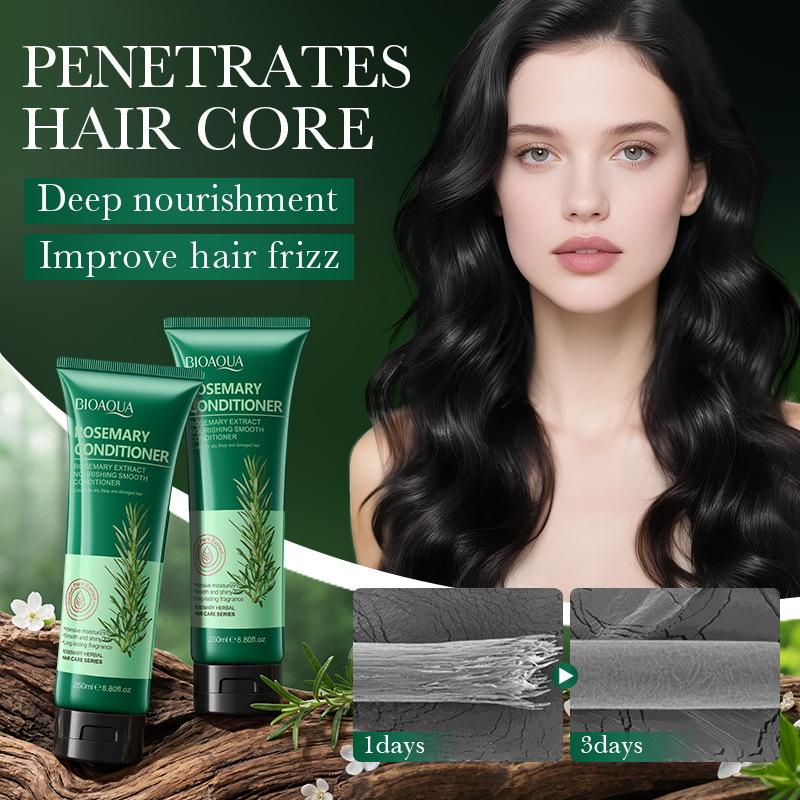 BIOAQUA Rosemary Conditioner, Nourishing Smooth Hair Conditioner for Dry Damaged Frizzy Hair, Moisturizing Repair Split Ends Leave Hair Shiny Silky