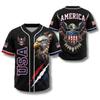 2026 USA 250th Anniversary 3D Print Baseball Jersey Custom Short Sleeve Men