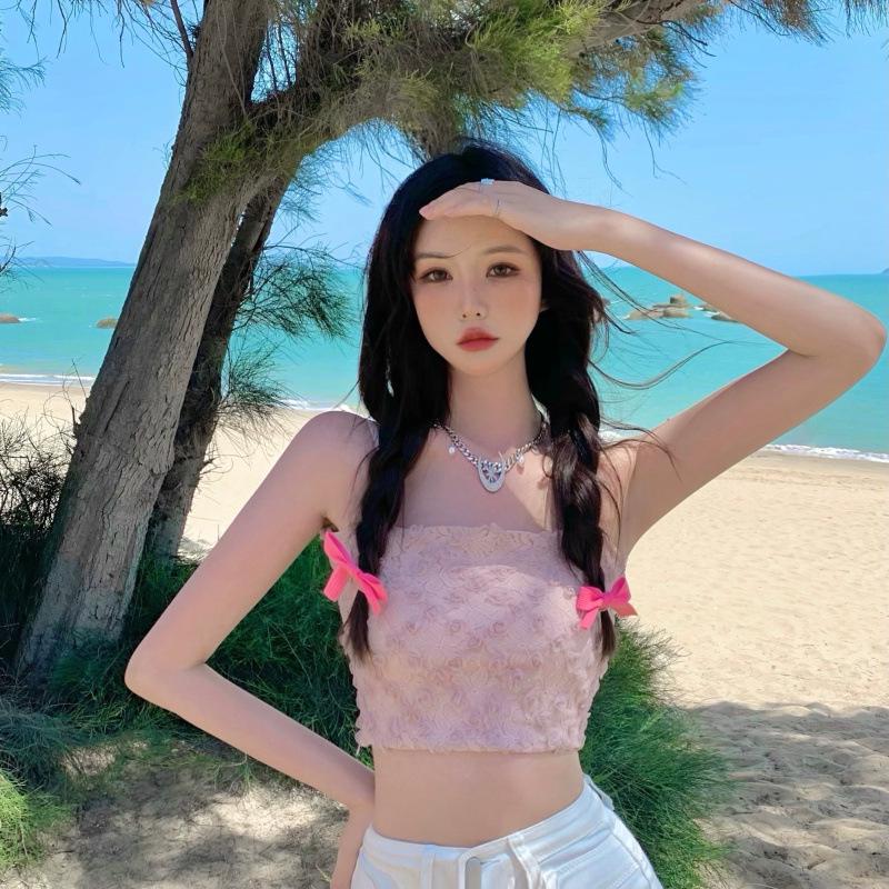 Sling Floral Exclusiv Lucrat Manual pentru Femei: Bandă de piept Slim Fit pentru primăvară și vară, design de nișă, stil 7693#