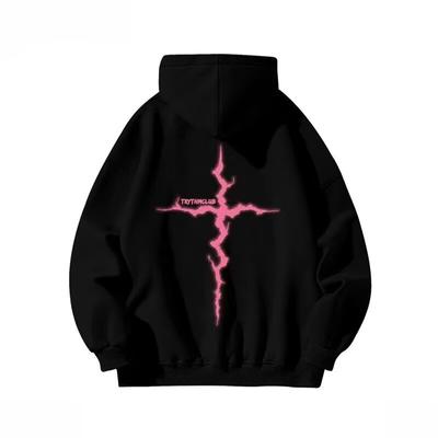 Retro-Pullover im Hong Kong-Stil für Herren, Frühling und Herbst, Kapuzenpullover für Herren, amerikanischer schwerer High Street-Ins-Mode-Marken-Baggy-Mantel