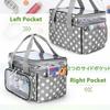 Luxja Sewing Box, Sewing Bag, Double Layer, Large Capacity, with Transparent Compartment and Removable Divider, for Storing and Carrying Sewing Tools,