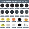 135Pcs Sanding Discs Pad Kit Efficient 3 Inch Headlight Restoration Kit Hook and Loop Sanding Pads 60 To 3000 Grit for Glass Car