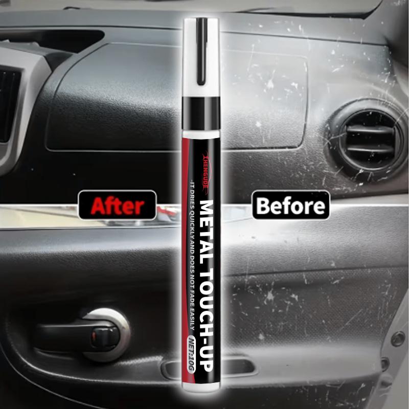 Car Paint Repair Pen, Professional-Grade Car Interior Paint Repair Pen - Black Plastic Scratch Repair Pen, Suitable for Steering Wheel, Dashboard, and