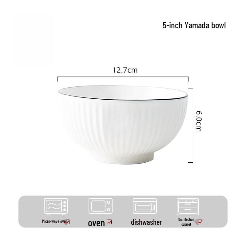 Zhi Shi Yamada Underglaze White Ceramic Dinnerware