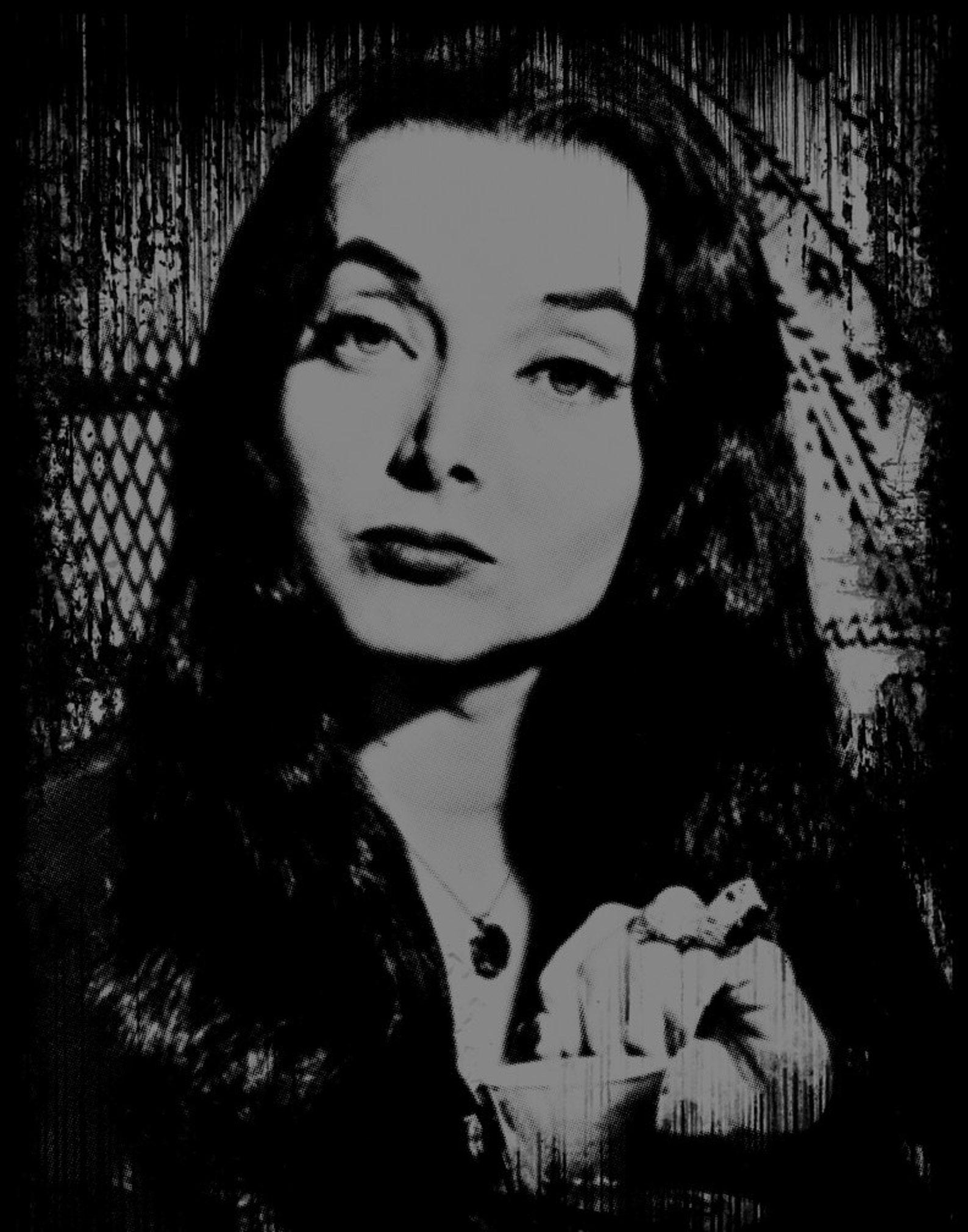 Morticia Addams T-Shirt: Hand-Printed Cult Classic Tee - Retro Halloween S