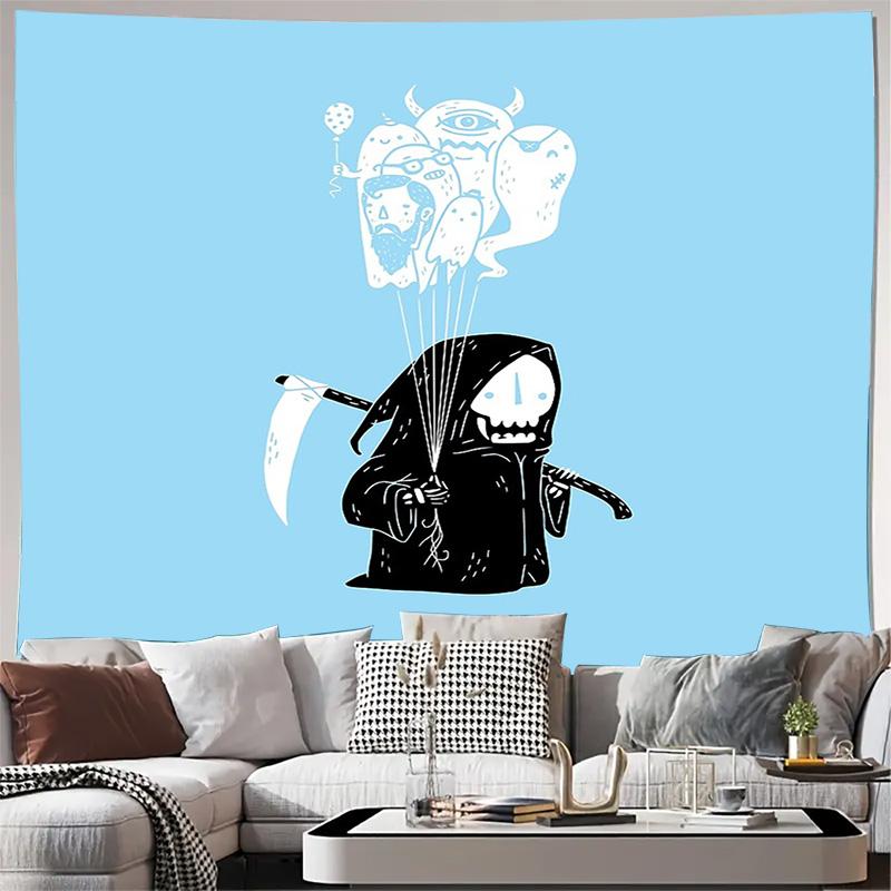 Gothic Tapestry Dark Academia Wall Decor Halloween Tapestry Psychedelic Room Decor Gothic Home Decor Tapestry Aesthetic Room Dec 74x94cm(29x37in)