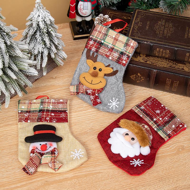 Christmas decorations, Christmas socks, Christmas tree ornaments, gift bags, gift bags, kindergarten candy socks