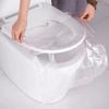 Disposable Plastic Toilet Seat Cover Waterproof and Non Slip Individually Wrapped  for Travel  Toilet Seat Protectors