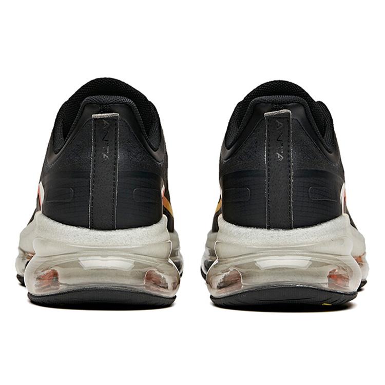New Anta Cushioned Slip-Resistant Abrasion-Resistant Breathable Low-Top Running Shoes Men's Black White 912045500-4