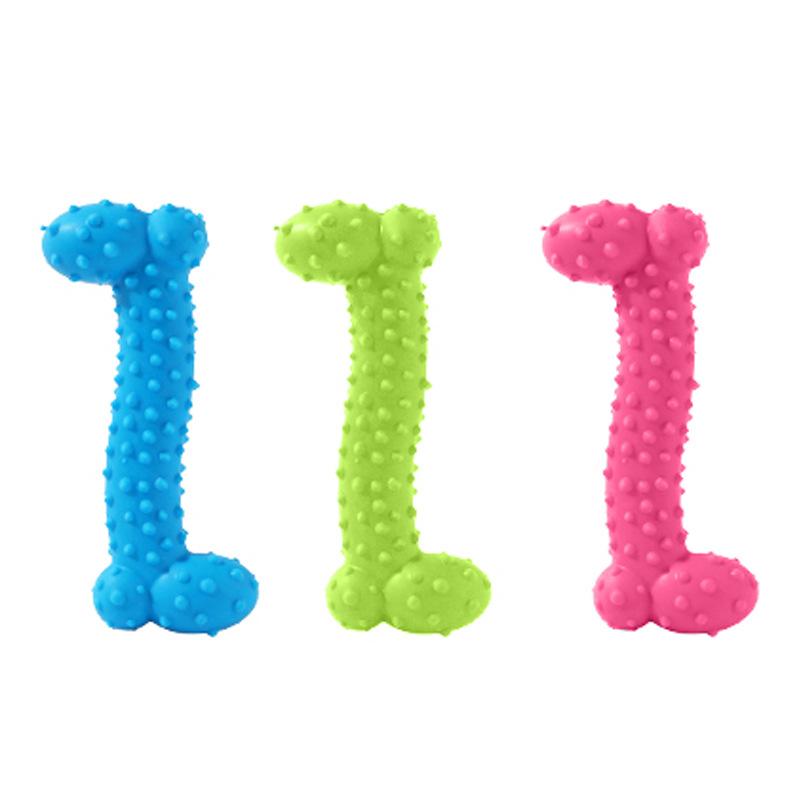 Haustierspielzeug tprBends Hundespielzeug Kleine und Mittelgroße Hunde Backenzähne Reinigung Training Haustierbedarf Quietschspielzeug