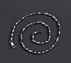 Bel cuore Men's Cut Chain Necklace, Titanium Steel with Cut Glass Finish, Silver Color #Bel-257
