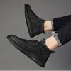 Spring Autumn Waterproof Men's Boots Round Head Casual Leather Footwear Lace Up Anti Slip Fashion Boots Comfort Male Shoes Botas