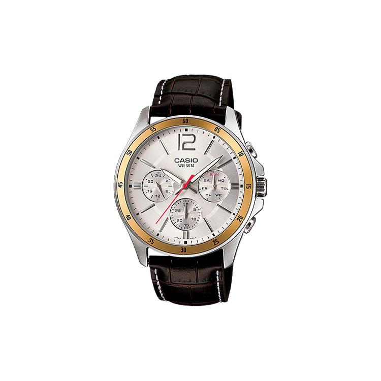 CASIO Men Standard Series Silver Watch MTP-1374L-7AV MTP-1374L-7AV