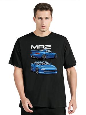 2024 MR2 SW20 JDM Auto T-Shirt Herren Baumwoll T-Shirt Lustige Tees Grafik Herrenbekleidung Übergroßes T-Shirt Oberteile Baumwolle Sport Fitness