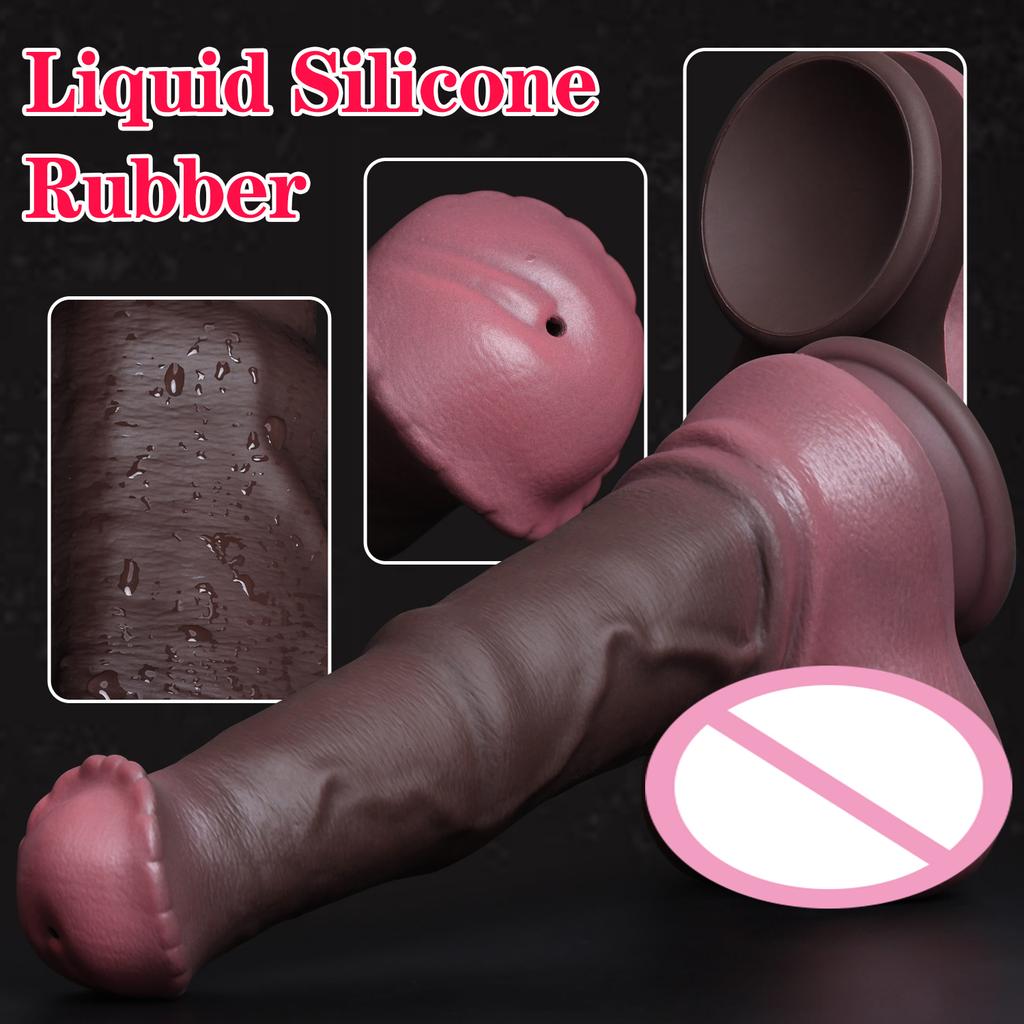 Realistic Soft Big Dildo Skin Feel Penis Buttplug Silicone Suction Cup Dick Gay Anal Vagina Sex Adult Toys For Men Woman