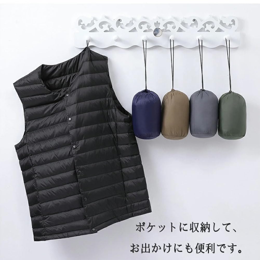 YFFUSHI Down Winter Cold Weather Lightweight and Warm Unisex Men's Vest, Autumn/Winter Vest, Outerwear, Coat-In Jacket,