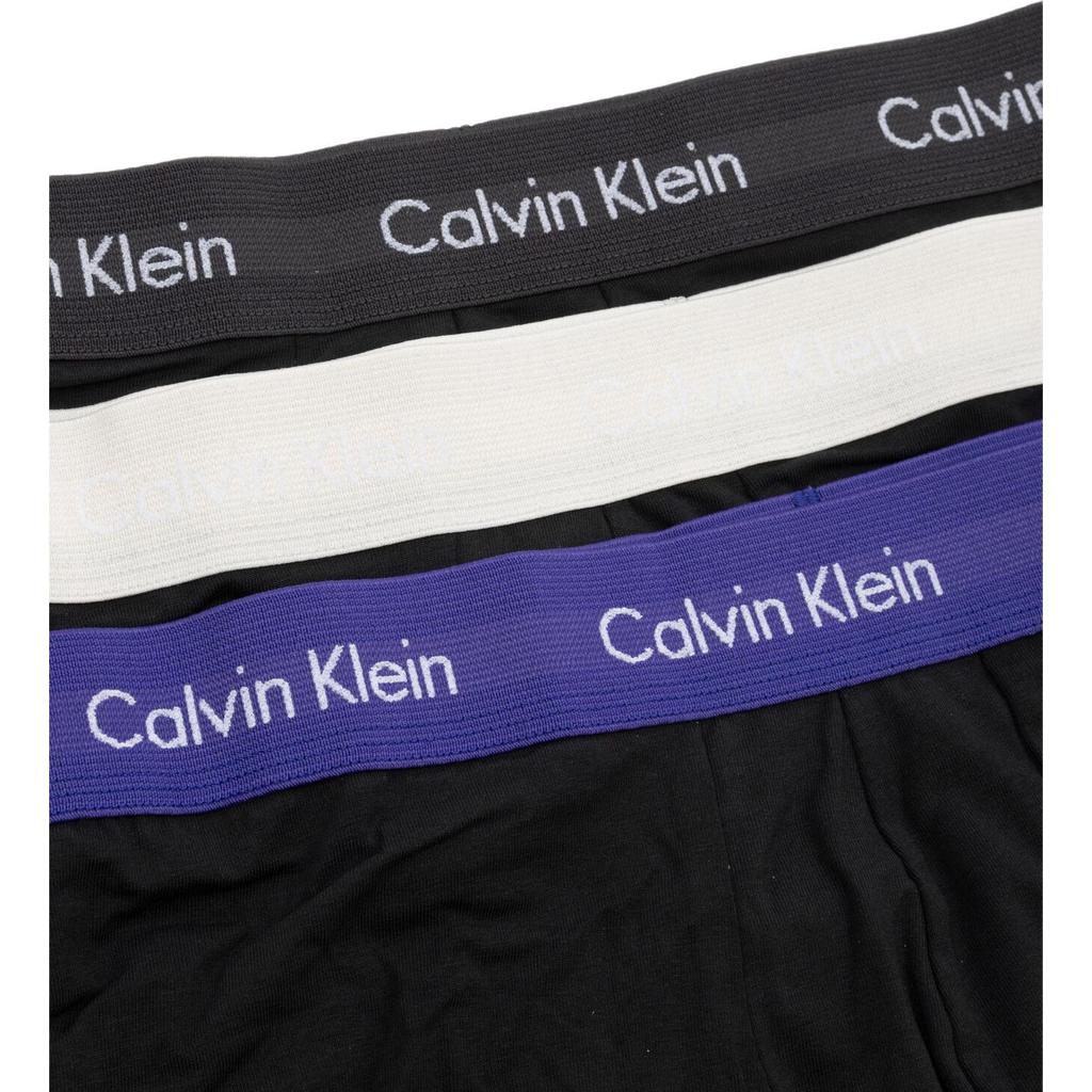 Calvin Klein Letter Print Elastic Waist Boxer Briefs 3-Pack Men Underwear Black U2664GH4X