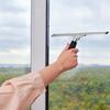 Stainless Steel Window Squeegee, 35cm, for Shower Windows, Window Cleaning, Condensation Removal, Professional Tool, Easy To Clean, Glass Rubber Strip