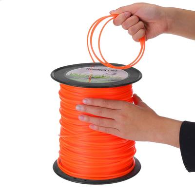 Linha de aparador de jardim de arame Quadrado de substituição laranja de nylon