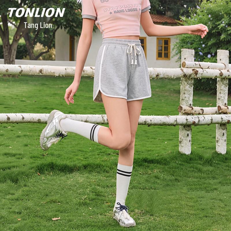 TonLion Women s Color-Block Casual Sports Shorts XL