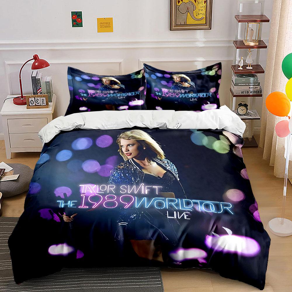 1989 World Tour Live Design Bedding Duvet Cover Set Duvet Cover Pillowcases (1*Duvet Cover 2*Pillowcases, without duvet insert)