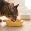 Pet Supplies for Small Cats Fish Shaped Cat Bowl, 3D Printed Slow Feeder Easy Clean Bowl Cute Plastic Food Dish Indoor Kittens
