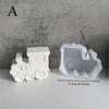 Locomotive Train Silicone Mold | Candle Holder & Gypsum Casting Kit | Reusable & Heat-Resistant for DIY Crafts