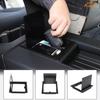 Aungy Armrest Hidden Storage Box Cover Compatible With Toyota Tundra -2024 2025 Center Console Organizer Tray Armrest Handrail Storage Box Cover