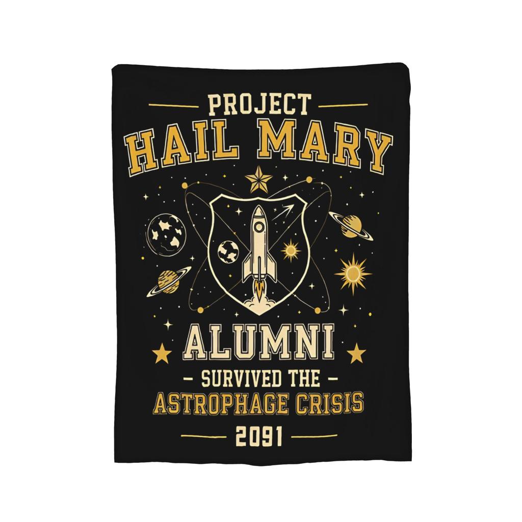 Si Fi Project Hail Mary Blankets Plush Throw Blankets Airplane Travel Portable Lightweight Bedsprea,