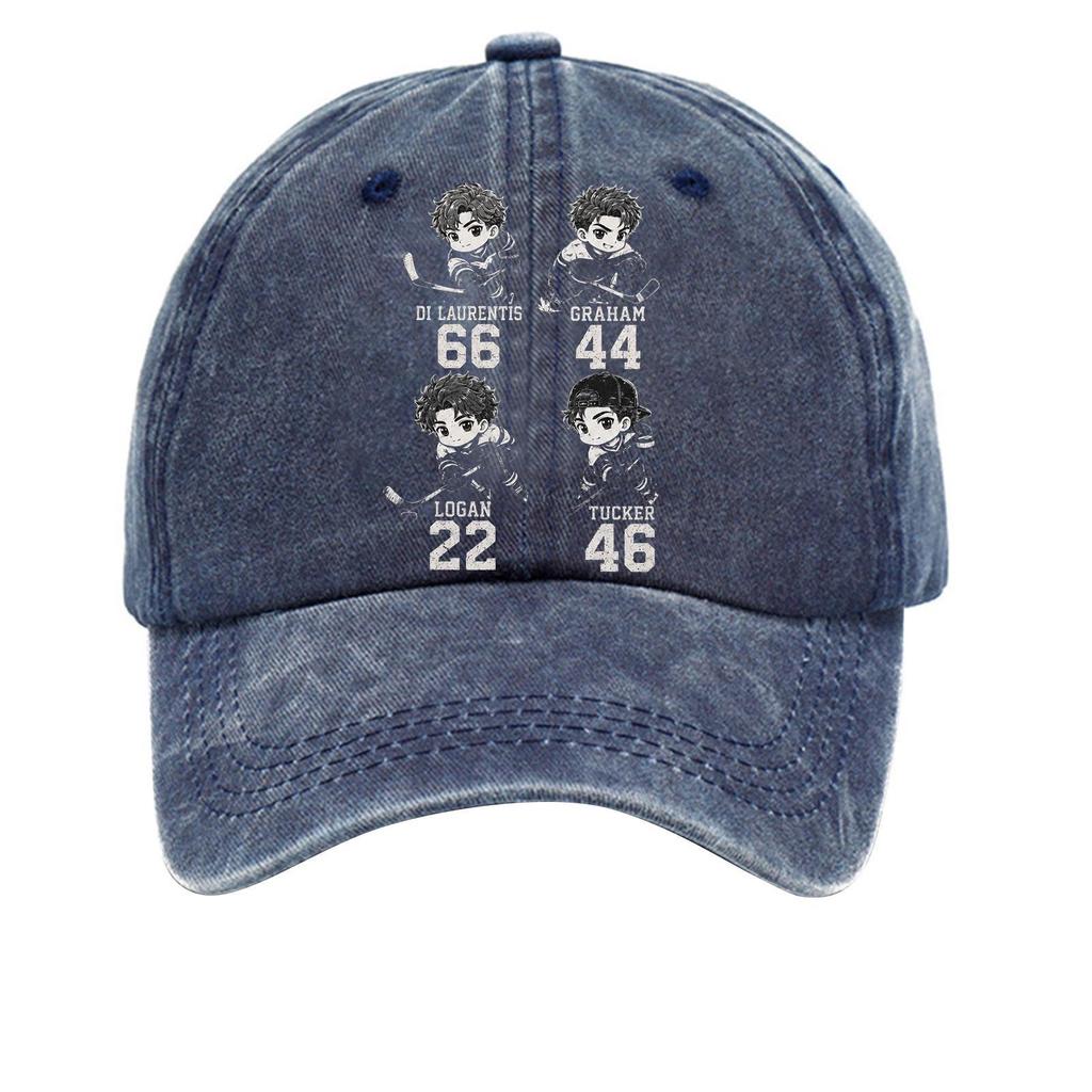 Washed Cotton Baseball Cap Vintage Soft Top Denim Hat Distressed Look Adjustable Back Strap Casual Style