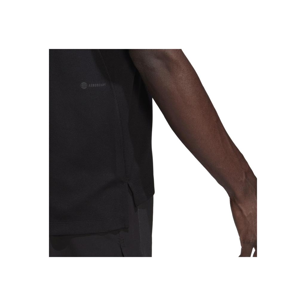 adidas Crew Neck Pullover Solid Color Short Sleeve T-Shirt Men Tops Black HD3577