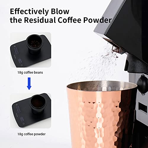watchget Coffee Grinder Single-Dose Hopper for Eureka Mignon Grinders, Silicone Bellow for Blow Away Residual Coffee Grounds, Coffee Grinder Cleaning
