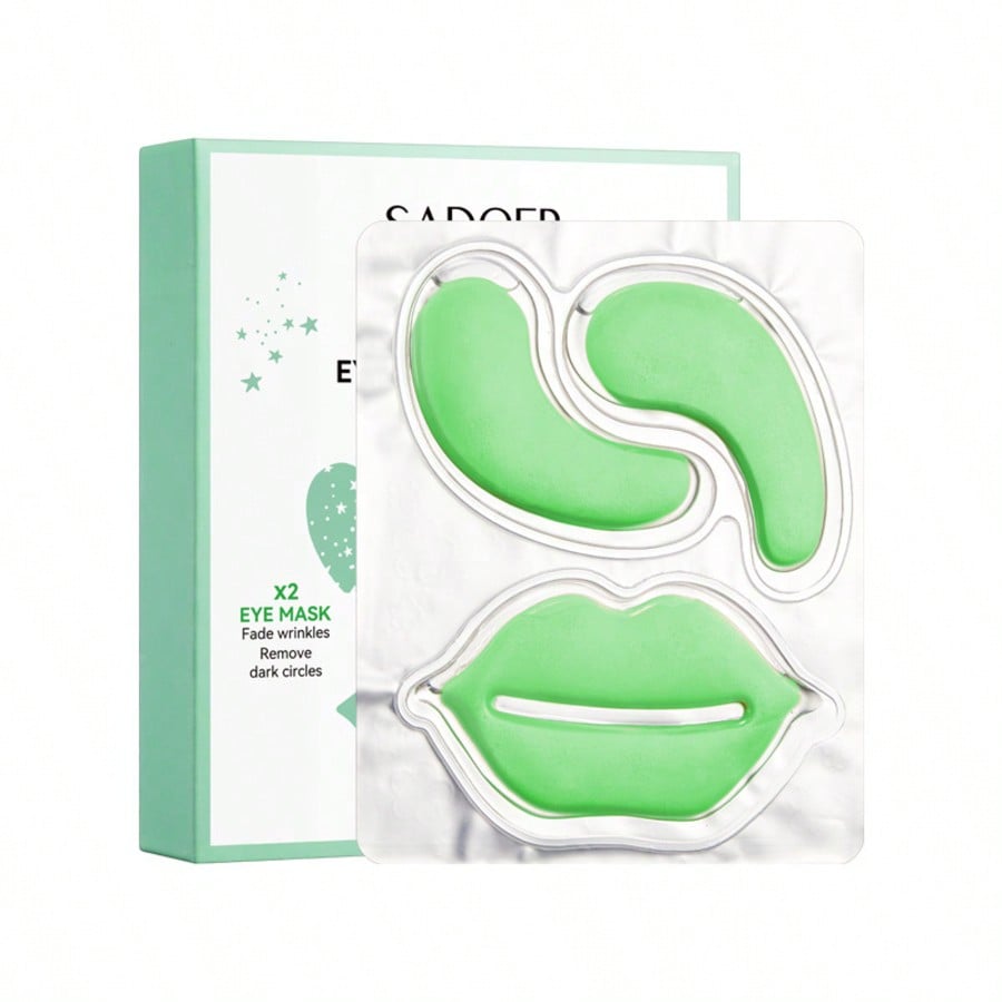 10pcs Lip & Eye Mask Set, Moisturizing Lip Mask, Eye Mask, Eye Care Face Mask, Reduce Dark Circles &