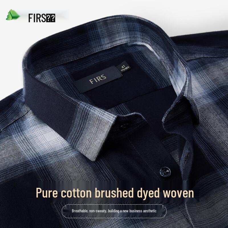 Men s Brushed Cotton Long Sleeve Shirt 40